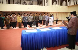 Kepala BP Batam Lantik 66 Pejabat Struktural Kepala BP Batam Lantik 66 Pejabat Struktural