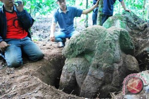 Ditemukan arca prajurit diduga peninggalan Kerajaan Sriwijaya 