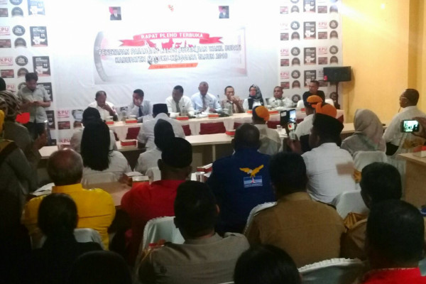 KPU Malra tetapkan tiga paslon bupati-wakil bupati