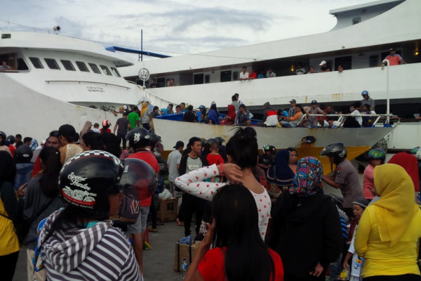 Arus balik di pelabuhan Ternate 51.362 penumpang