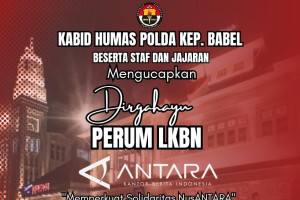 Kabid Humas Polda Babel mengucapkan Dirgahayu Ke-87 Perum LKBN ANTARA