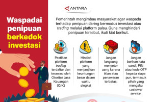 Waspadai penipuan berkedok investasi