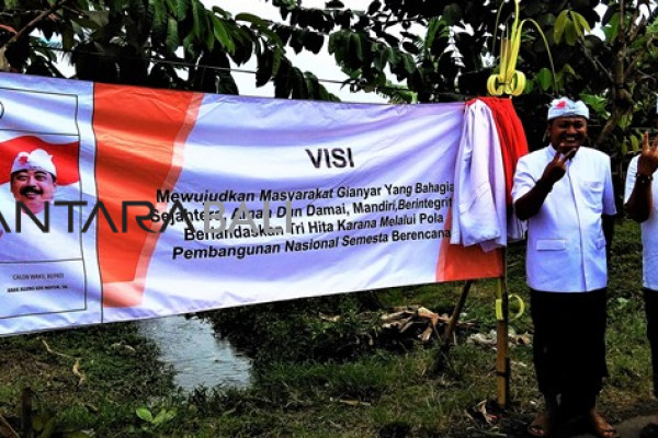 Masa kampanye Pilkada Gianyar diawali persembahyangan