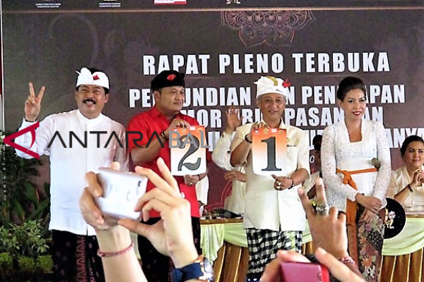 KPUD Gianyar tetapkan nomor urut pasangan calon