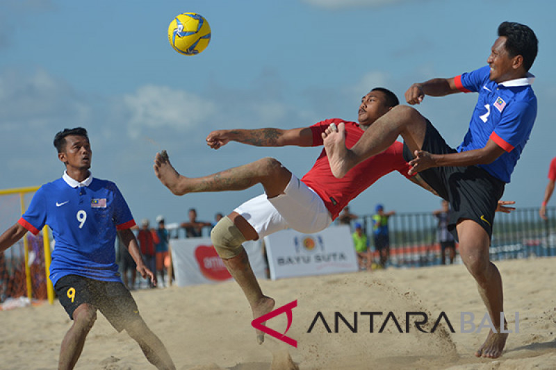 Indonesia imbangi Malaysia sepak bola pantai AFF
