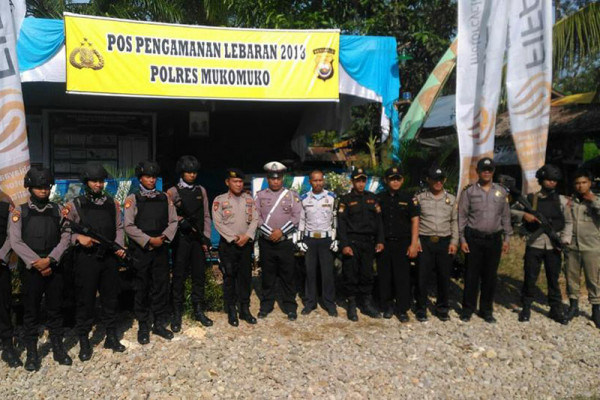 Arus mudik, Mukomuko kerahkan puluhan petugas jaga keamanan