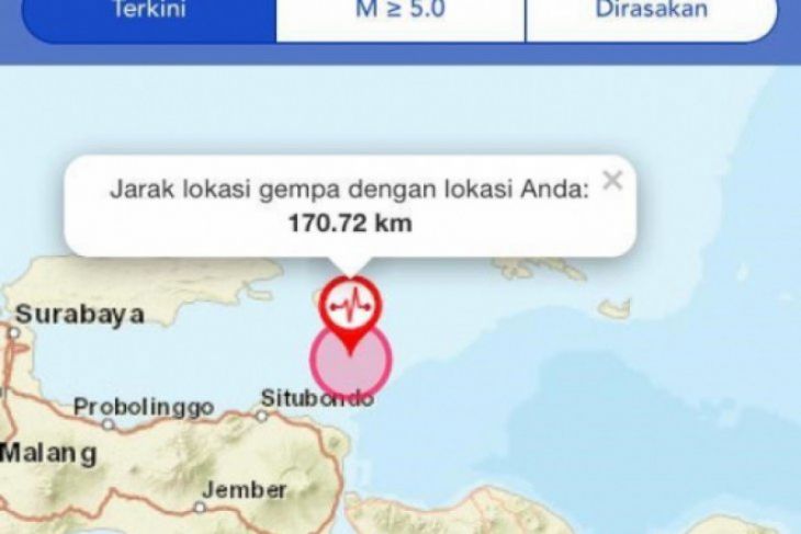 Tiga orang meninggal akibat gempa bumi Jawa Timur
