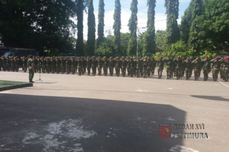Kodam Pattimura berangkatkan satgas opster kalwedo