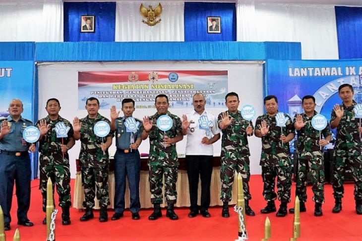Personel Lantamal ikut sosialisasi bahaya narkotika