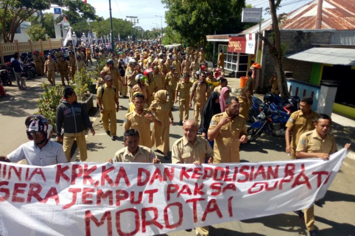 Wabup Morotai minta demo bupati tidak anarkis