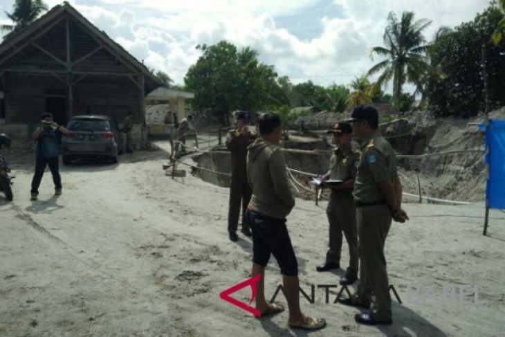 Tim gabungan tertibkan tambang di kawasan Sungai Baturusa