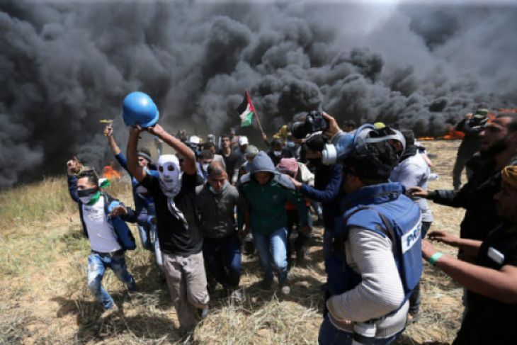 95 orang Palestina cedera dalam bentrokan dengan tentara Israel