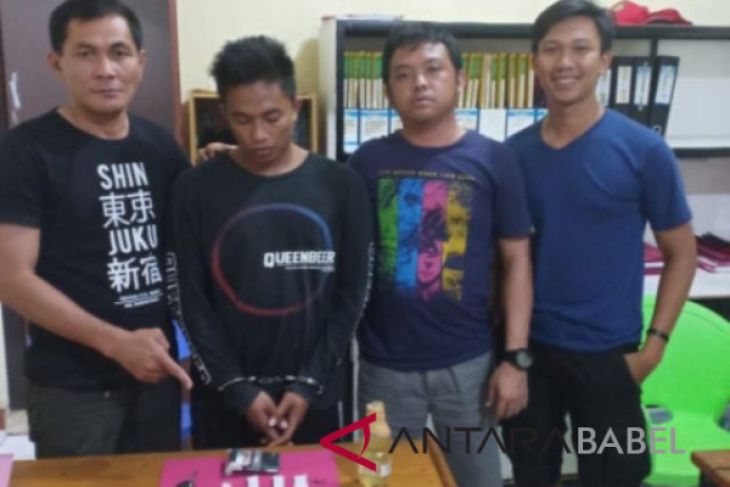 Polres Bangka amankan pengedar ganja