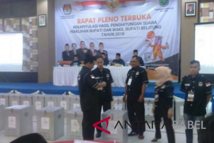 Partisipasi pemilih di Pilkada Belitung mencapai 74,38 persen