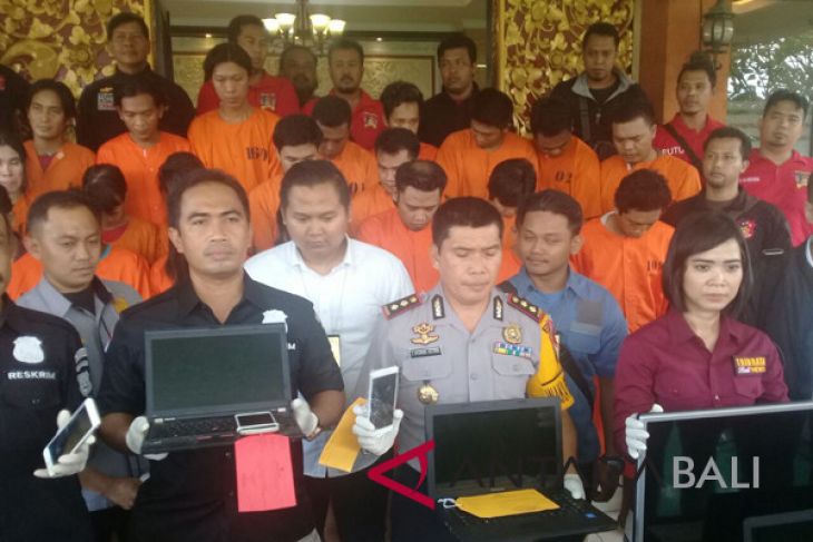 Polresta Denpasar tangkap 28 tersangka operasi agung (video)