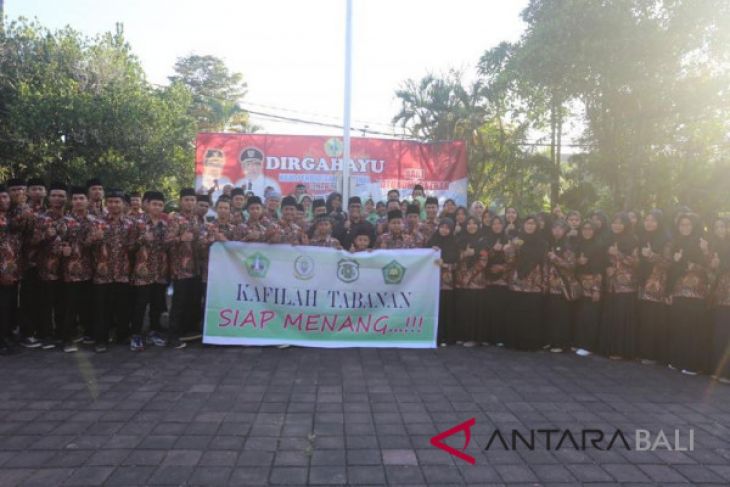 Wabup Tabanan lepas kontingen MTQ, Polres Tabanan doakan korban Rutan Mako Brimob