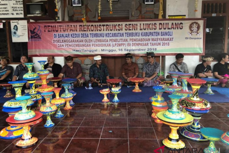 ISI Denpasar akhiri rekonstruksi seni lukis dulang Kedui