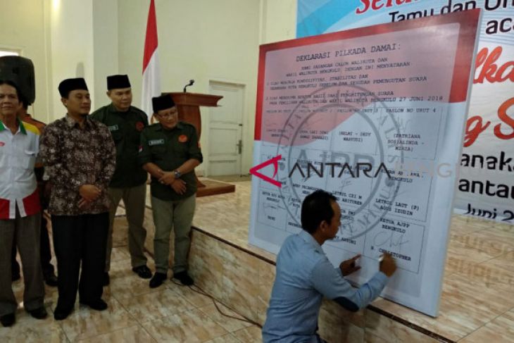 Peserta Pilkada deklarasikan