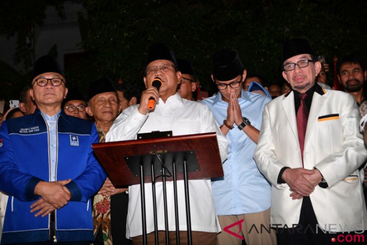Prabowo: Terima kasih PAN-PKS