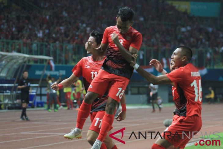 Timnas U-23 Indonesia ditaklukkan Palestina 1-2