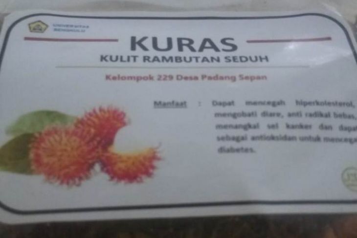 Mahasiswa Bengkulu olah kulit rambutan jadi teh