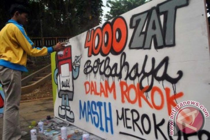 Dinkes Kampanyekan Bahaya Rokok Lewat Festival Mural