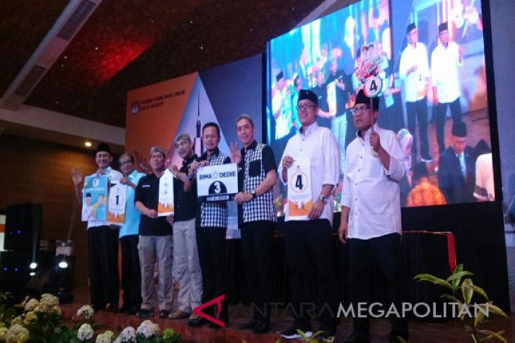 Ini dia nomor urut paslon pilwalkot Bogor (Video)