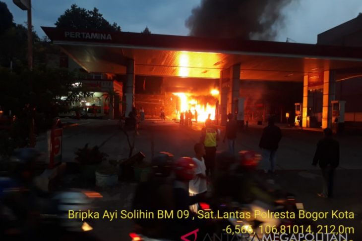 Kebakaran Melanda SPBU di Kota Bogor