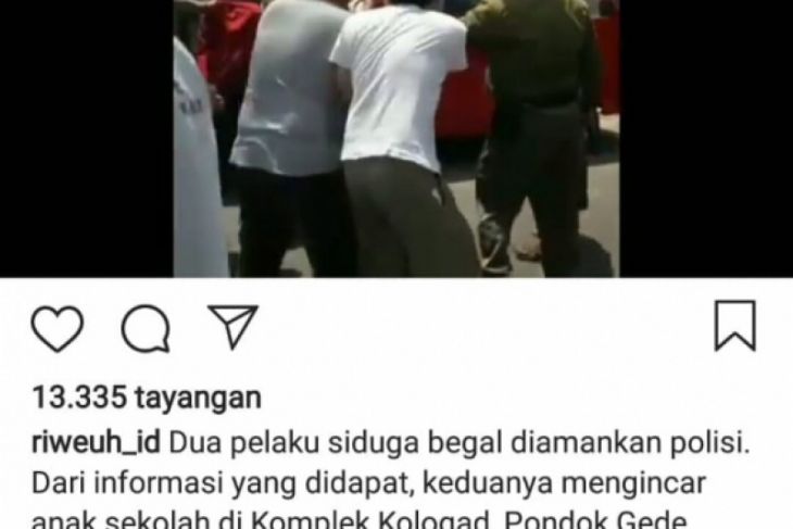Polisi tangkap penjambret viral di medsos