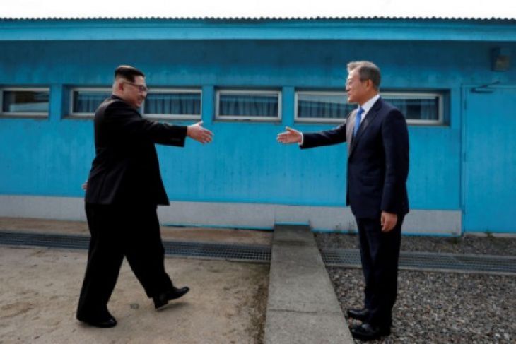 Jelang Pertemuan Trump-Kim, Pemimpin Korut dan Korsel Lakukan Pertemuan