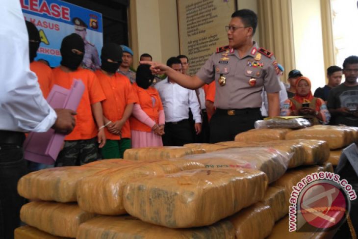Polda selama sepekan tangkap tujuh tersangka narkoba
