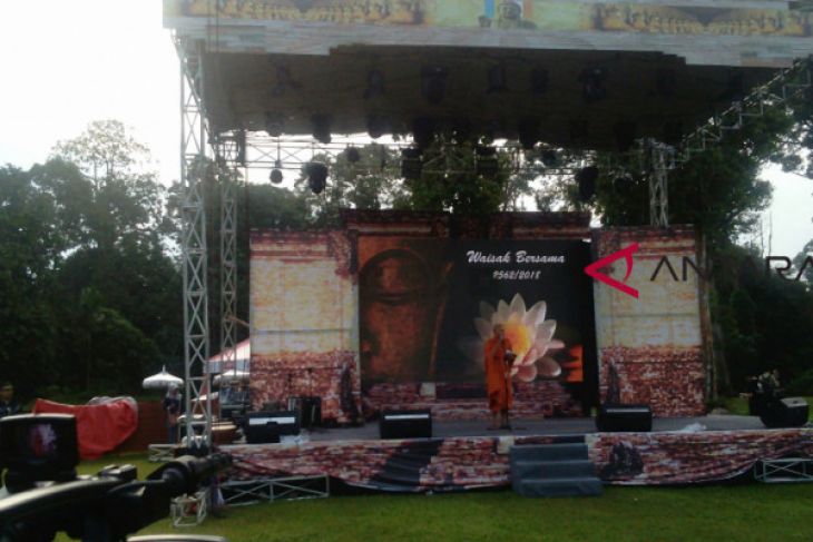 Pesan Waisak di Candi Muarojambi menjaga keberagaman