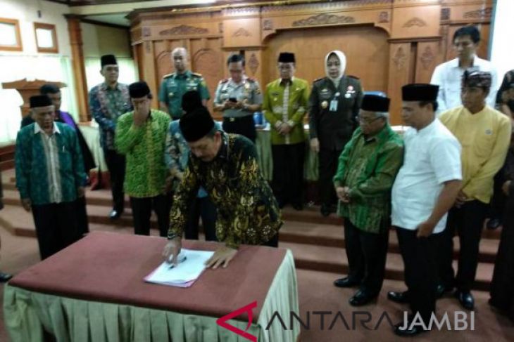 Tokoh lintas agama Jambi nyatakan tolak terorisme