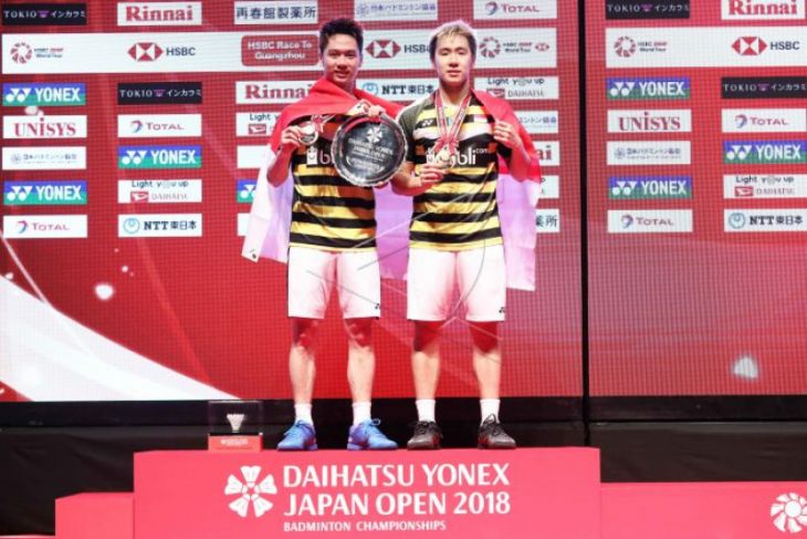 Kevin/Marcus pertahankan juara Jepang Terbuka