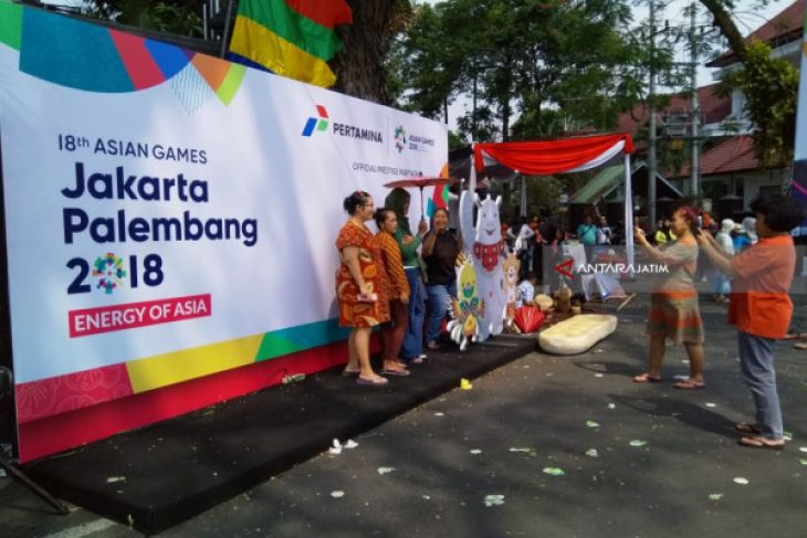 Sampai di Malang, Obor Asian Games Disambut Pentas Budaya (Video)