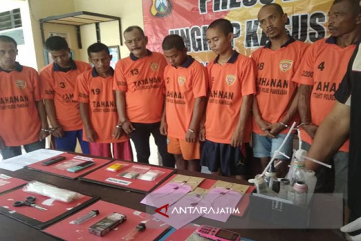 Polres Pamekasan Tangkap Delapan Tersangka Narkoba