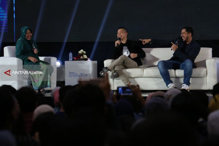 Risma Dorong Anak-Anak Muda Surabaya Kembangkan Talentanya