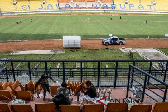 Perbaikan stadion Si Jalak Harupat dikebut untuk Asian Games