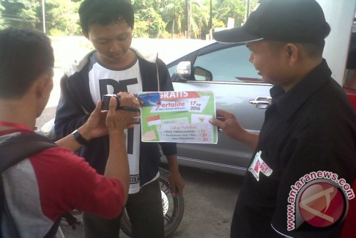 Pelajar Pontianak Antusias Ikuti Program Pertalite Gratis 