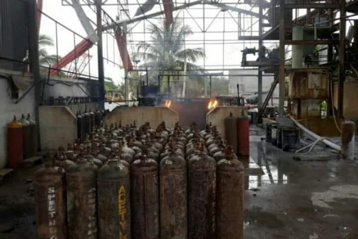 Polsek Pontianak Utara selidiki penyebab ledakan tabung gas karbit