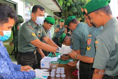 Usai cuti Lebaran, seluruh prajurit dites urine