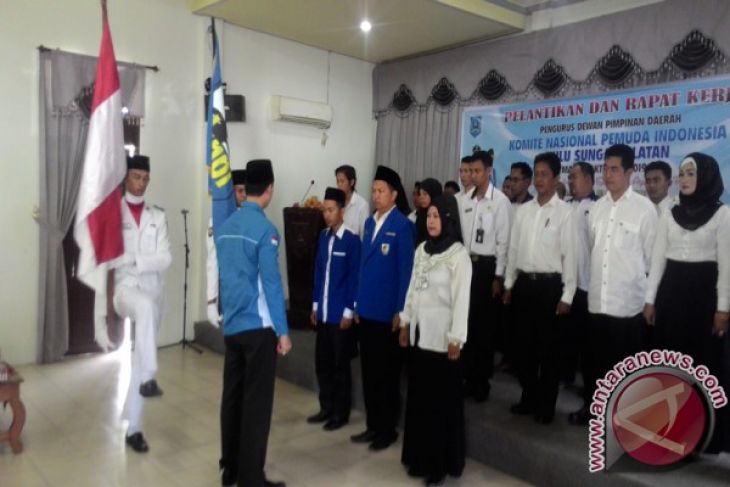 Pengurus DPD KNPI Banjarbaru 2017-2020 Dikukuhkan