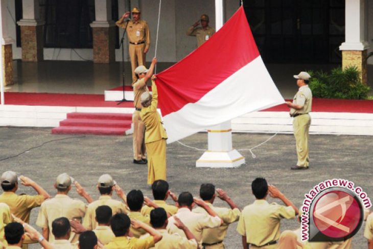 Pemkab Batola Gelar Upacara Bulanan