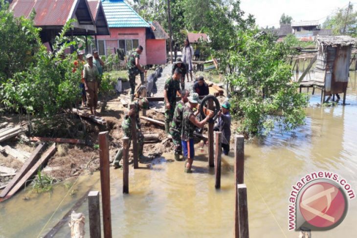 Pembangunan Jembatan Kecil TMMD Capai 71 Persen