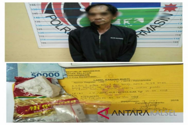 Polresta Banjarmasin Banjarmasin Tangkap Buruh Edarkan Narkotika