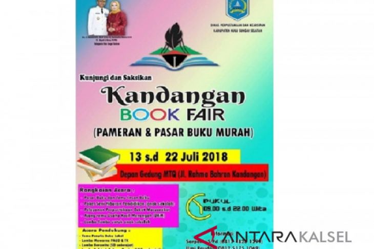 Kandangan Book Fair digelar pertengahan bulan Juli 2018