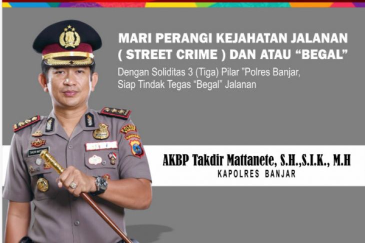 Polres Banjar Siap Binasakan Penjahat Jalanan