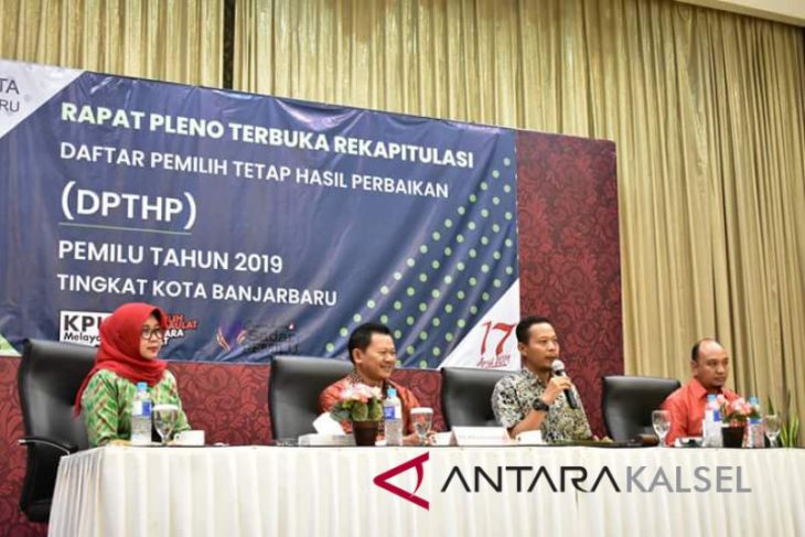 KPU Banjarbaru tetapkan DCT legislatif 374 orang