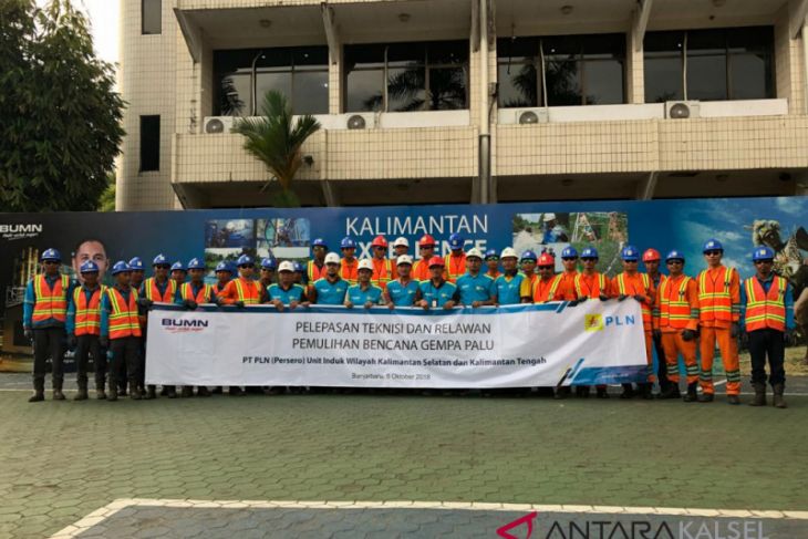PLN Kalselteng kirim relawan pulihkan kelistrikan Palu