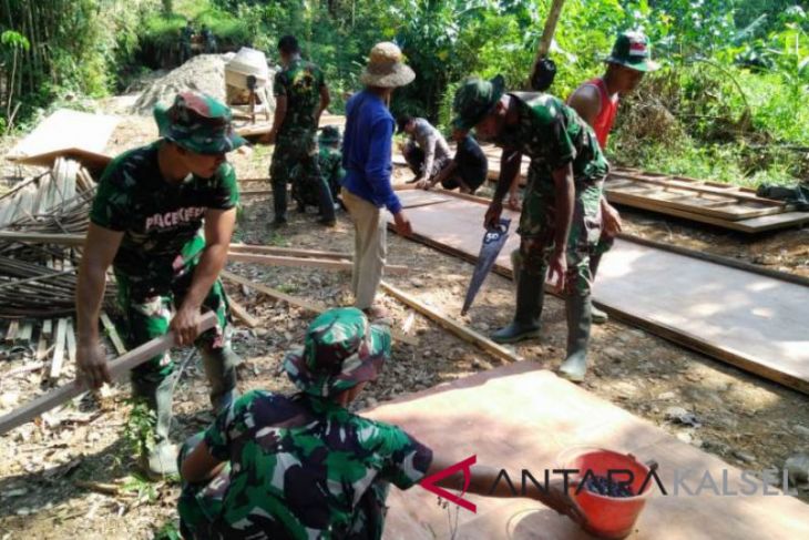 TMMD Kodim 1003 Kandangan gunakan sistem padat karya